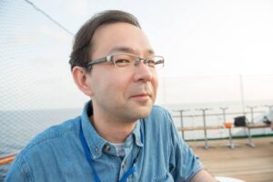 ピースボート乗船中のひろの写真